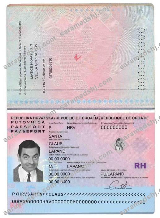 Croatia passport